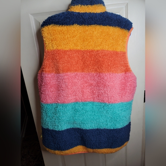Katy Did Fluffy Multicolor Vest Size XL - Picture 5 of 7